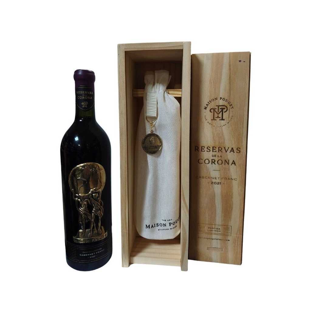 Maison Pouget Reserva de la Corona Cabernet Franc - Caja de Madera - 750 ml