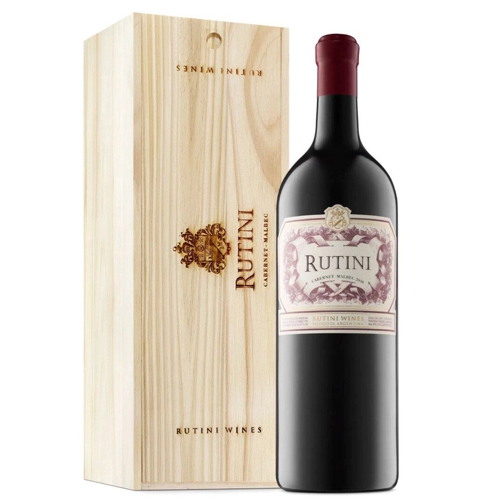 Rutini Cabernet Sauvignon-Malbec Magnum 3 L - Estuche Madera