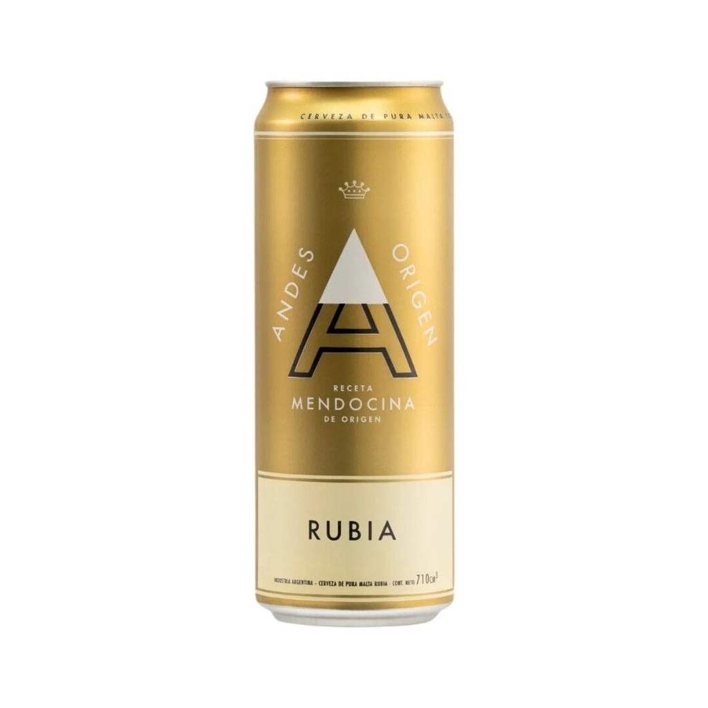 Cerveza Andes Origen Rubia Lata 473 ml