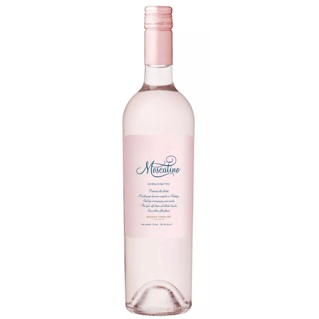 Bodega Toneles Moscatino Gasificado Rosado Dulce 750 ml