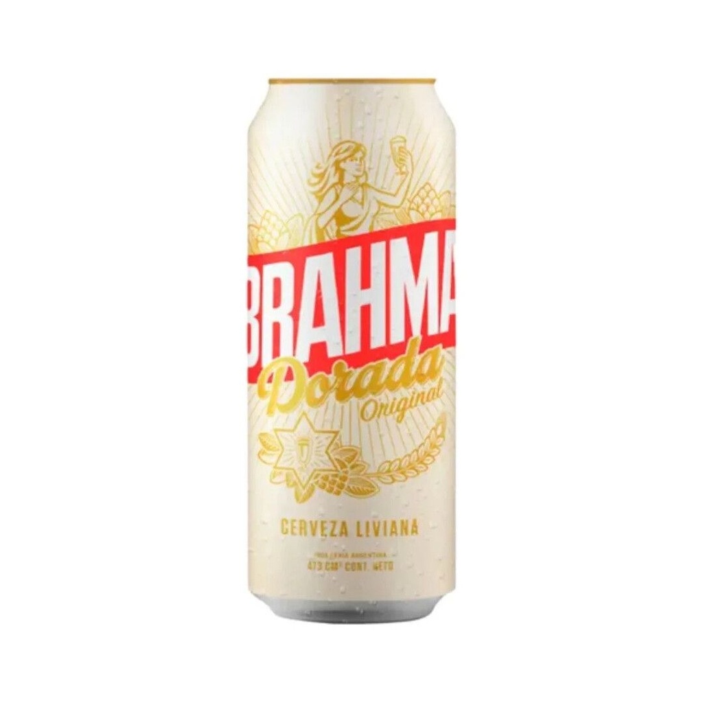 Cerveza Brahma Dorada Lata 473 ml