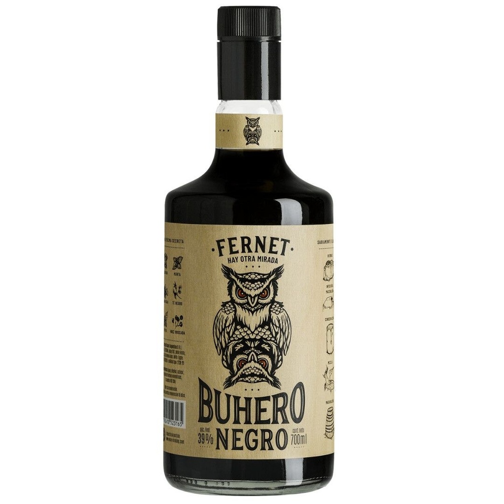 Fernet Buhero Negro Clasico 700 ml