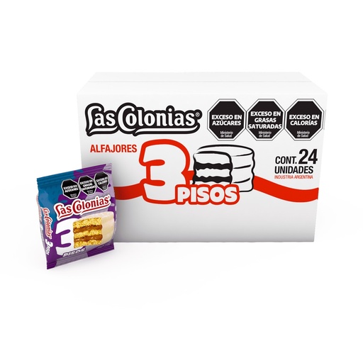 [EW-001697] Alfajor Las Colonias Triple Blanco Caja x 24