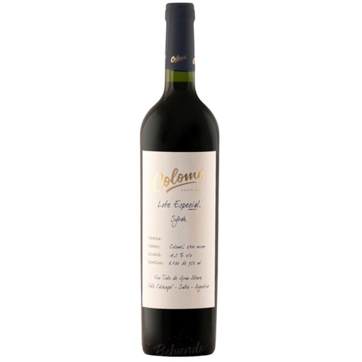 [EW-000302] Colome Lote Especial Syrah 750 ml